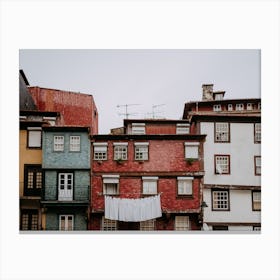 Traditional Buildings, Porto Canvas Print