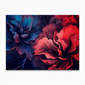 Psychedelic Flowers Canvas Print
