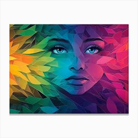 Abstract Portrait Of A Woman Canvas Print