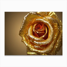 Gold Rose Canvas Print