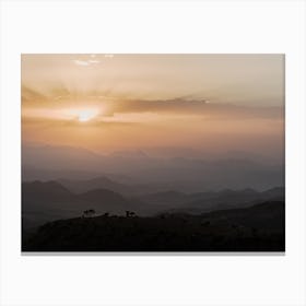 Sunset In Ethiopia, Africa Canvas Print