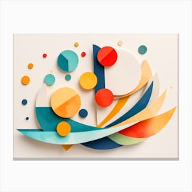 Sailing - Abstract Art Canvas Print