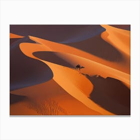 Camel In The Sahara 1 Canvas Print