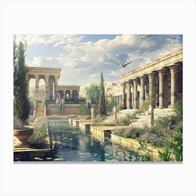 Egyptian Garden 1 Canvas Print