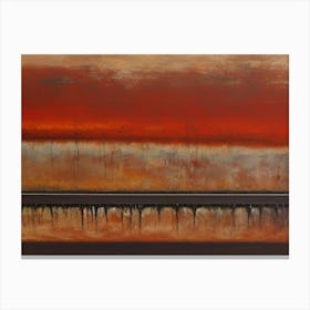 Cropped Rustyrail3 Canvas Print