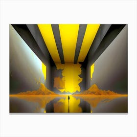 Yellow Tunnel Canvas Print