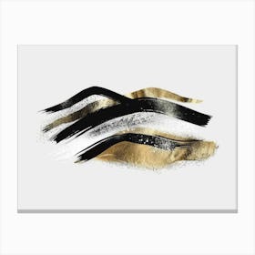 Gold And Black Eyeliner 1 Canvas Print