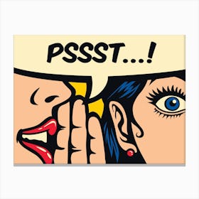 Pop Art Gossip Girls Canvas Print