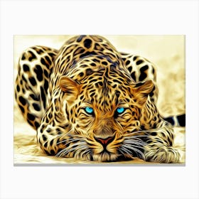 Leopard Painting 1 Canvas Print