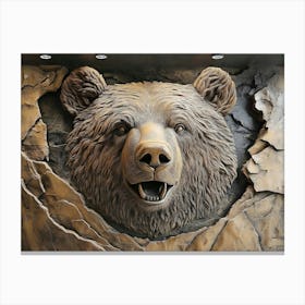 Bear Head Canvas Print