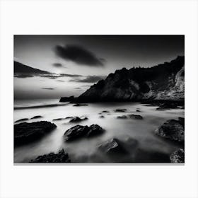 Black And White Seascape 35 Canvas Print