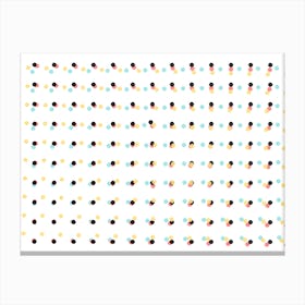 Polka Dots Pattern 01 Canvas Print