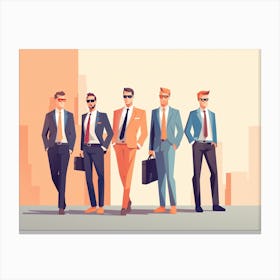 Businessmen In Suits 4 Canvas Print
