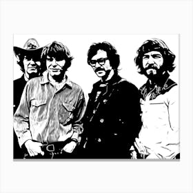 Creedence Clearwater Revival Music Band Legend Canvas Print