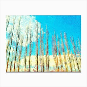 Tree Lined Landscape Canvas Print