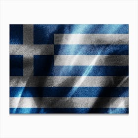 Greece Flag 1 Canvas Print