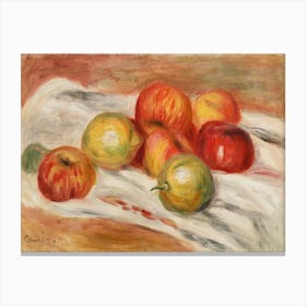 Apples, Orange, And Lemon, Pierre Auguste Renoir Canvas Print