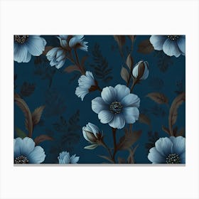 Blue Flowers Canvas Print