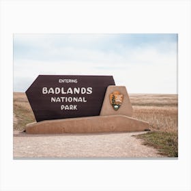 Badlands National Park Canvas Print