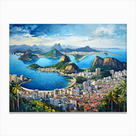 Rio City art Canvas Print