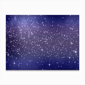 Violet Ice Shining Star Background Canvas Print