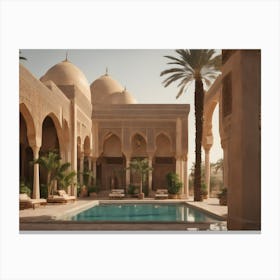 Arabic architectural 6 Canvas Print