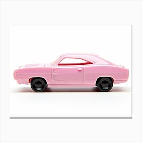 Toy Car 69 Dodge Charger Daytona Pink Canvas Print