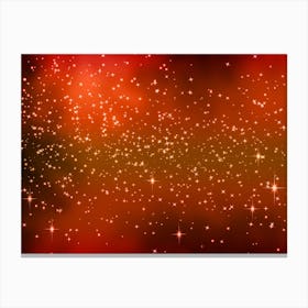 Flame Shining Star Background Canvas Print