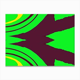 Abstract Green And Yellow Canvas Print