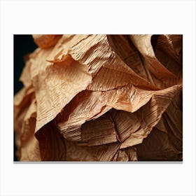 Crinkled Paper Featuring An Array Of Textured Patterns And Pronounced Creases Macro Photography Hi 2 1 Canvas Print