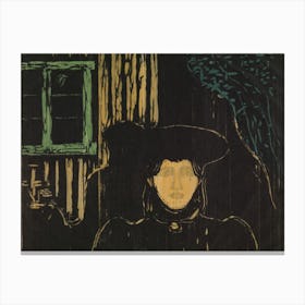 Moonlight, Edvard Munch Canvas Print