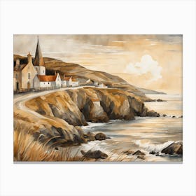 European Coastal Painting (187) Canvas Print