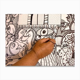 Doodle Art Canvas Print