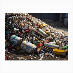 Recycled wastes Canvas Print