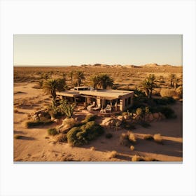 Desert House In Namibia Canvas Print