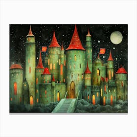 Green Glass Castle - The Dark Tower Series 1 Canvas Print