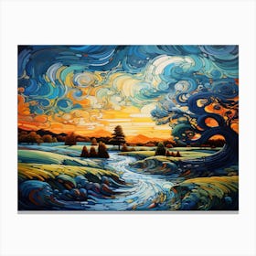 Swirling Autumn - Tree Of Life Canvas Print