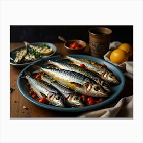 Sardines In Tomato Sauce Canvas Print