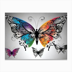 Colorful Butterflies 81 Canvas Print