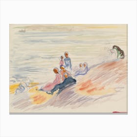 Shore Landscape, 1910 By Magnus Enckell1 Canvas Print