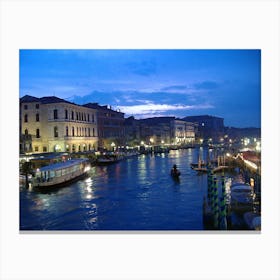 Venice At Night Canvas Print