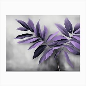 Purple Leaves, Home and Office decor, 1280 Canvas Print