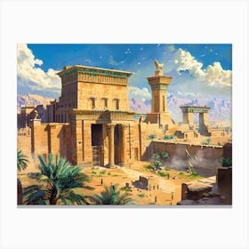 Egyptian City 2 Canvas Print