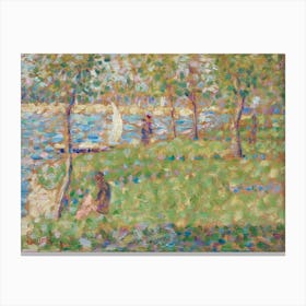 Study For La Grande Jatte, Georges Seurat Canvas Print