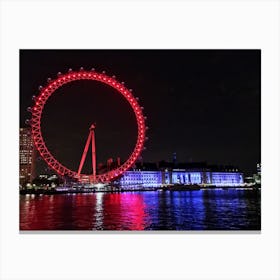 London Eye At Night (UK Series) Canvas Print