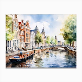 Amsterdam Canal 3 Canvas Print