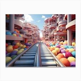 The Acme Plastic Ball Factory No4 Canvas Print