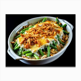 Green Bean Casserole With Crispy Onions Canvas Print