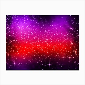 Bright Sunset Shining Star Background Canvas Print