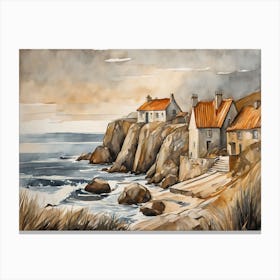 European Coastal Painting (122) Canvas Print